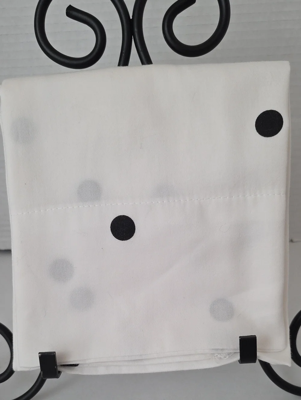 Kate Spade White Black Polka Dot Cotton Standard Pillowcase